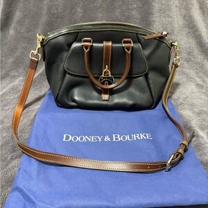 Dooney & Bourke Samba Black and Brown Leather Satchel